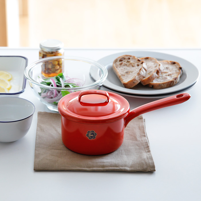 ユニロイ ホーロー鍋 unilloy 24cm ピンク 鋳物ホーロー鍋