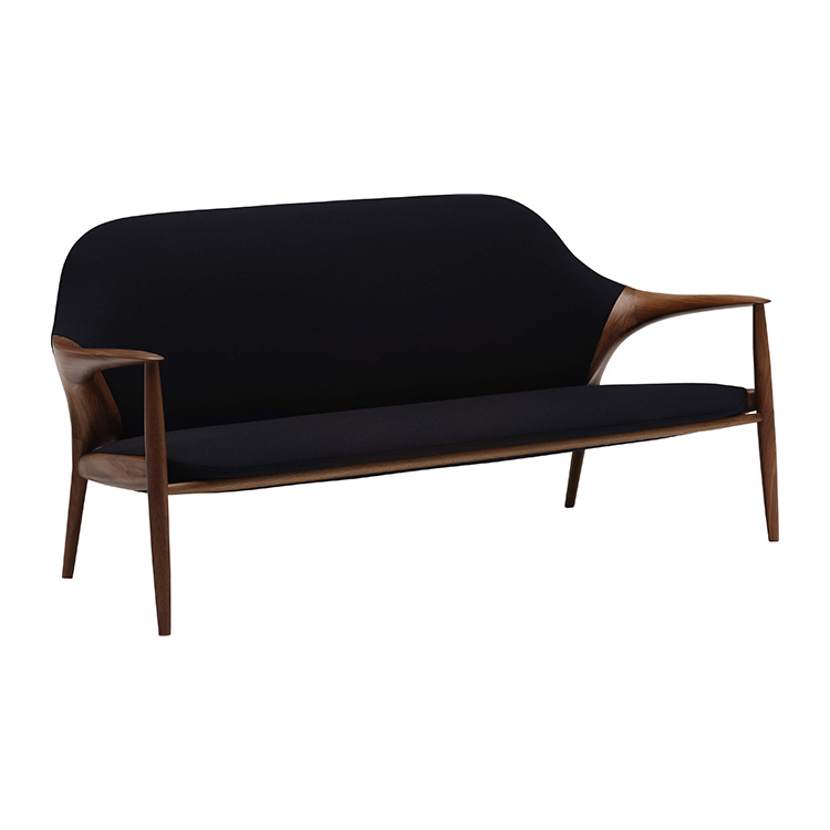 KUNST 3シーター WB9003 ブラック ウォールナットナチュラル 通販