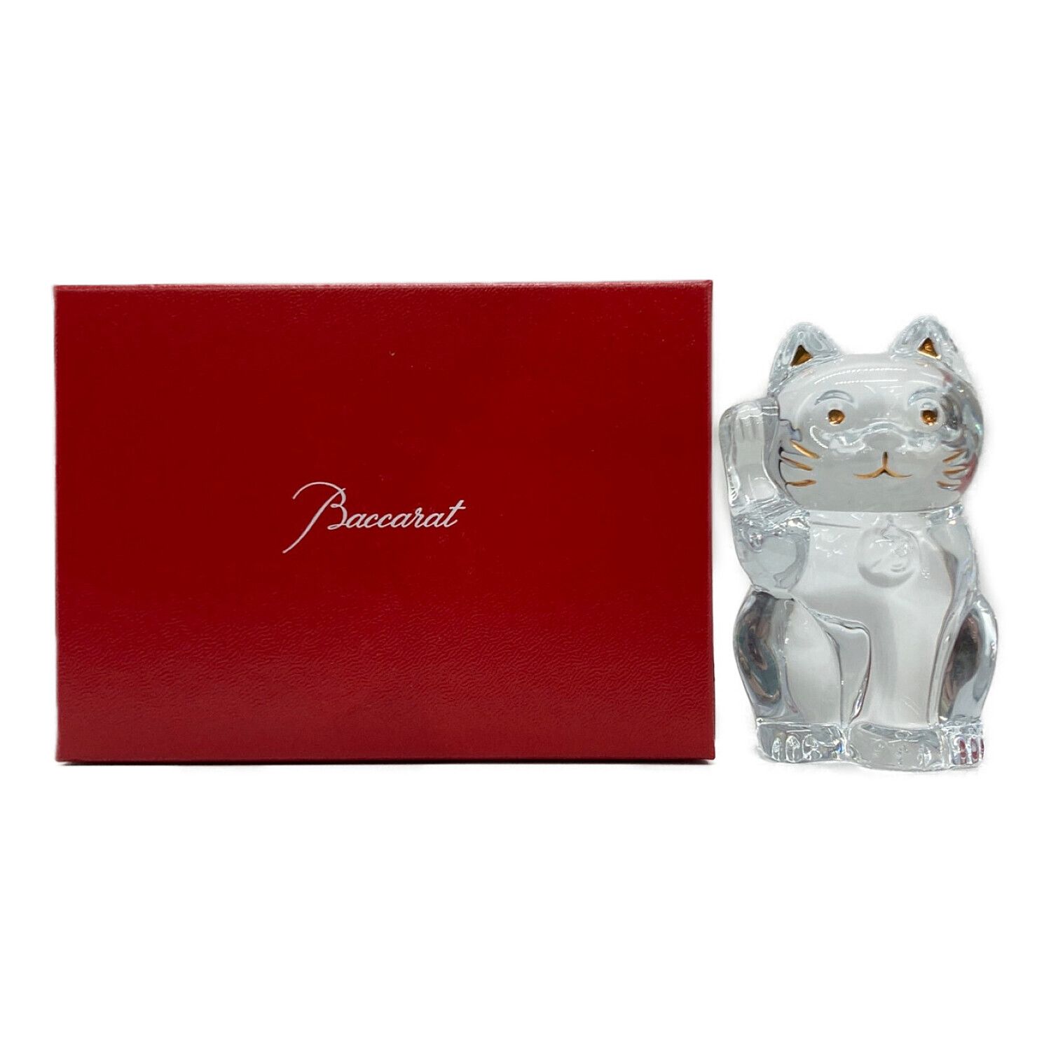 Baccarat(バカラ) 招き猫 クリスタル クリア｜トレファクONLINE