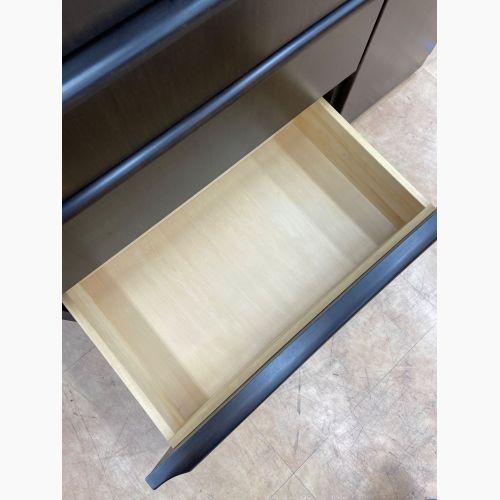 karimoku (カリモク) 3枚扉食器棚 ブラウン レンジ台付｜トレファクONLINE