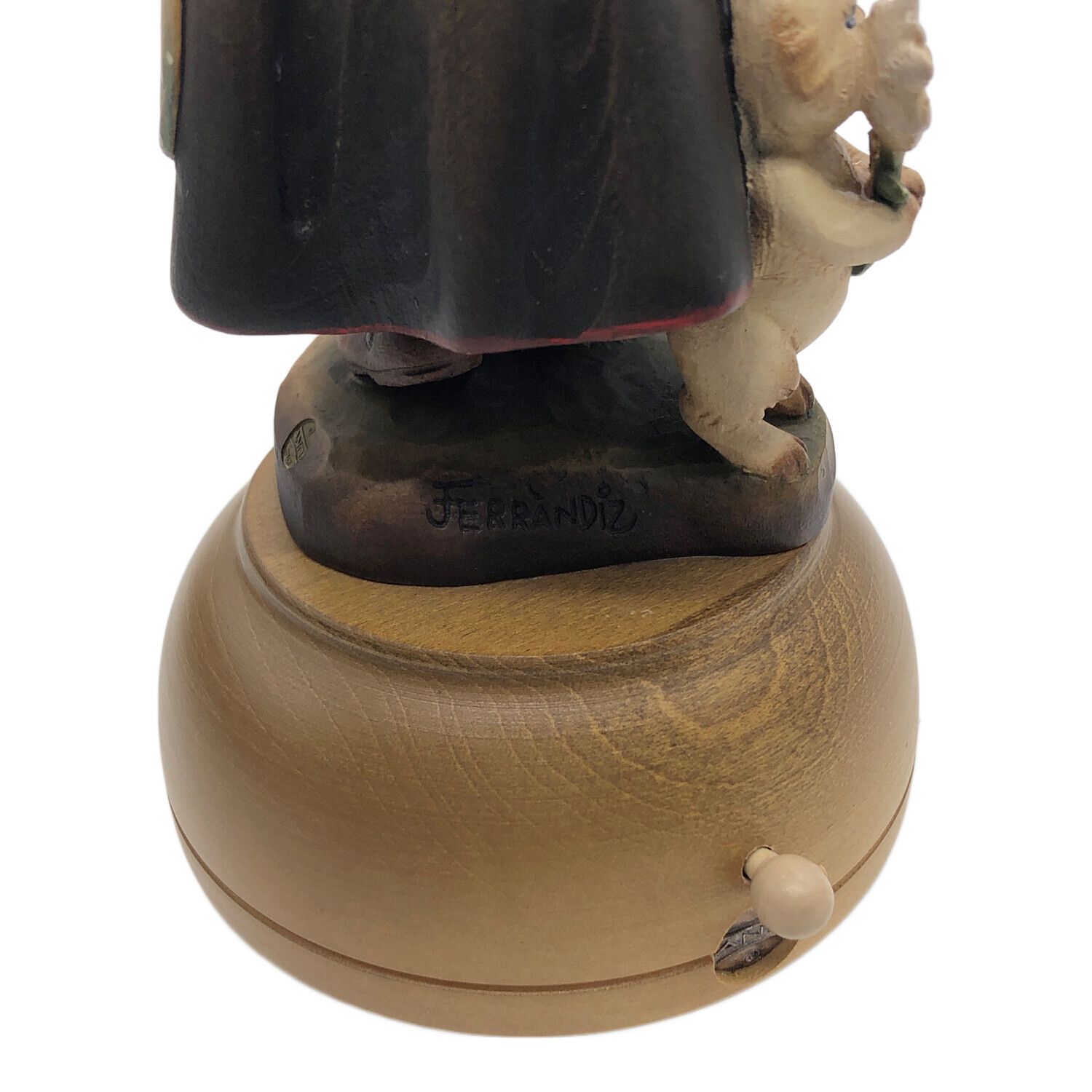 ANRI (アンリ) 花摘みの少女 木彫り人形 オルゴール付き｜トレファクONLINE