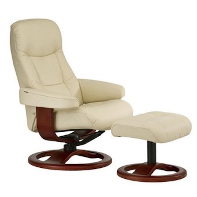 シモンズ]フィヨルド リクライニングチェア215 オフホワイトxダーク