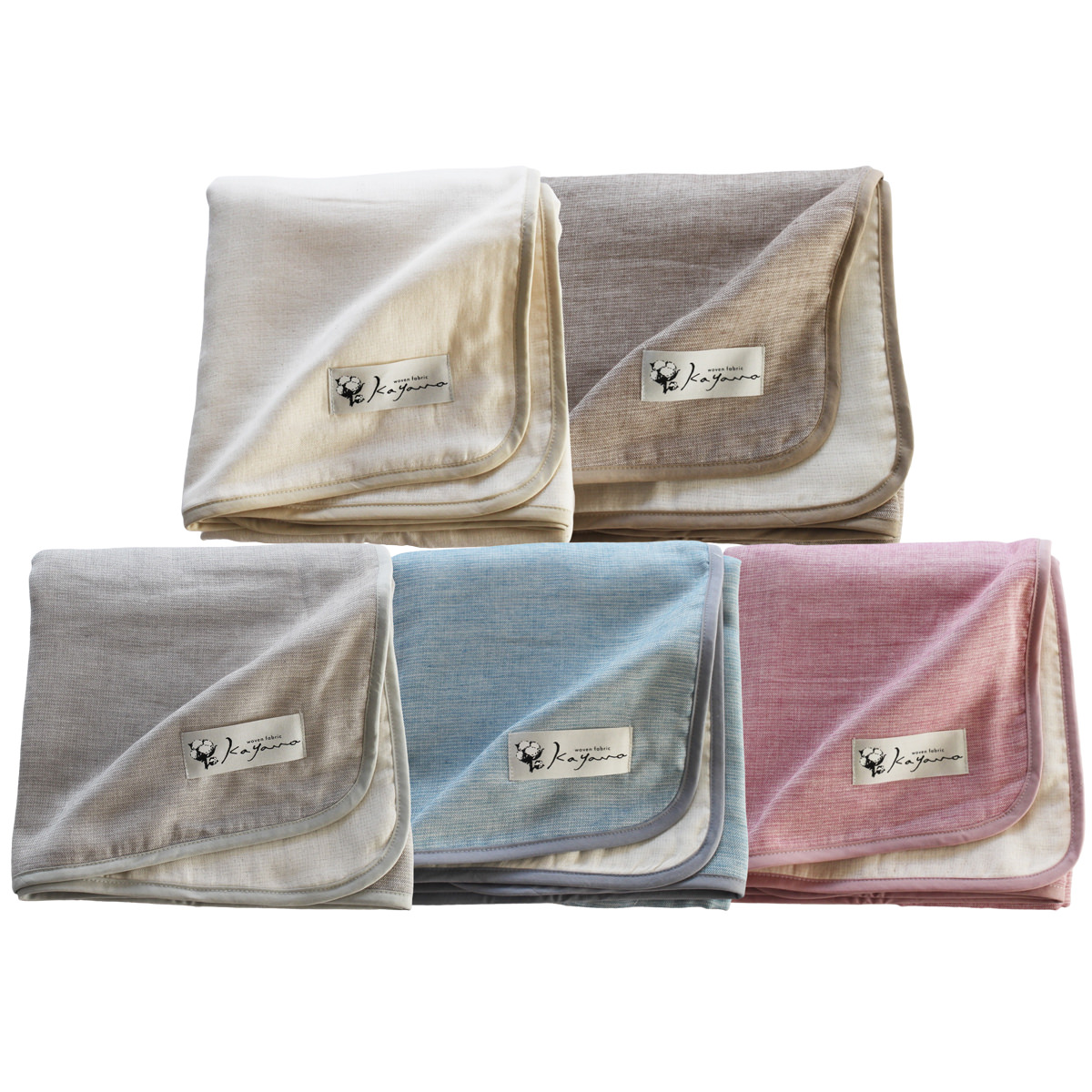 6重ガーゼブランケット 〔幅約70cm×長さ100cm〕(ホワイト): 産直お