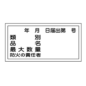 危険物標識 KHY－31R 届出番号 054031 | 【ミドリ安全