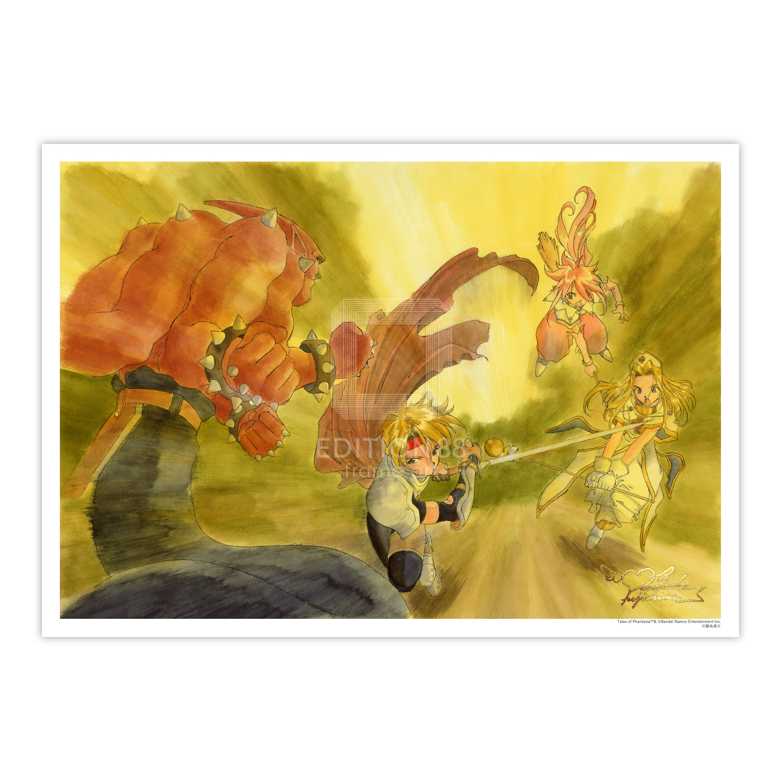 テイルズ オブ ファンタジア」88グラフ2/藤島康介（箔押しサイン入り）
