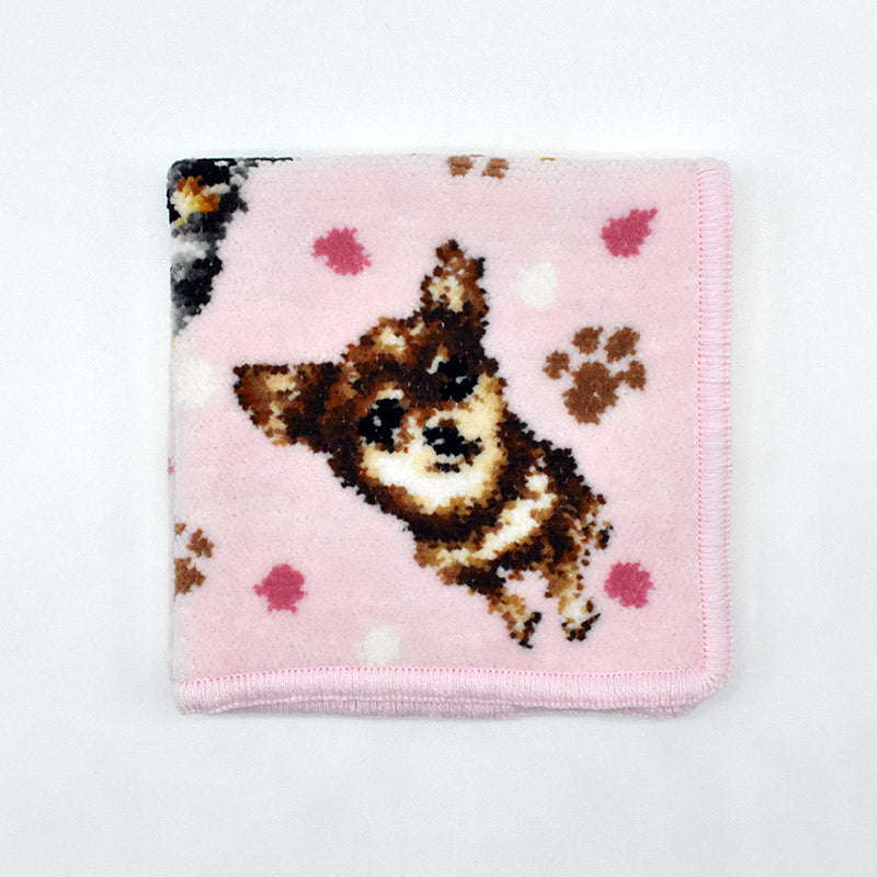 日本製 犬猫柄 チワワ 23cm 綿100% ハンカチ タオルハンカチ – 公式