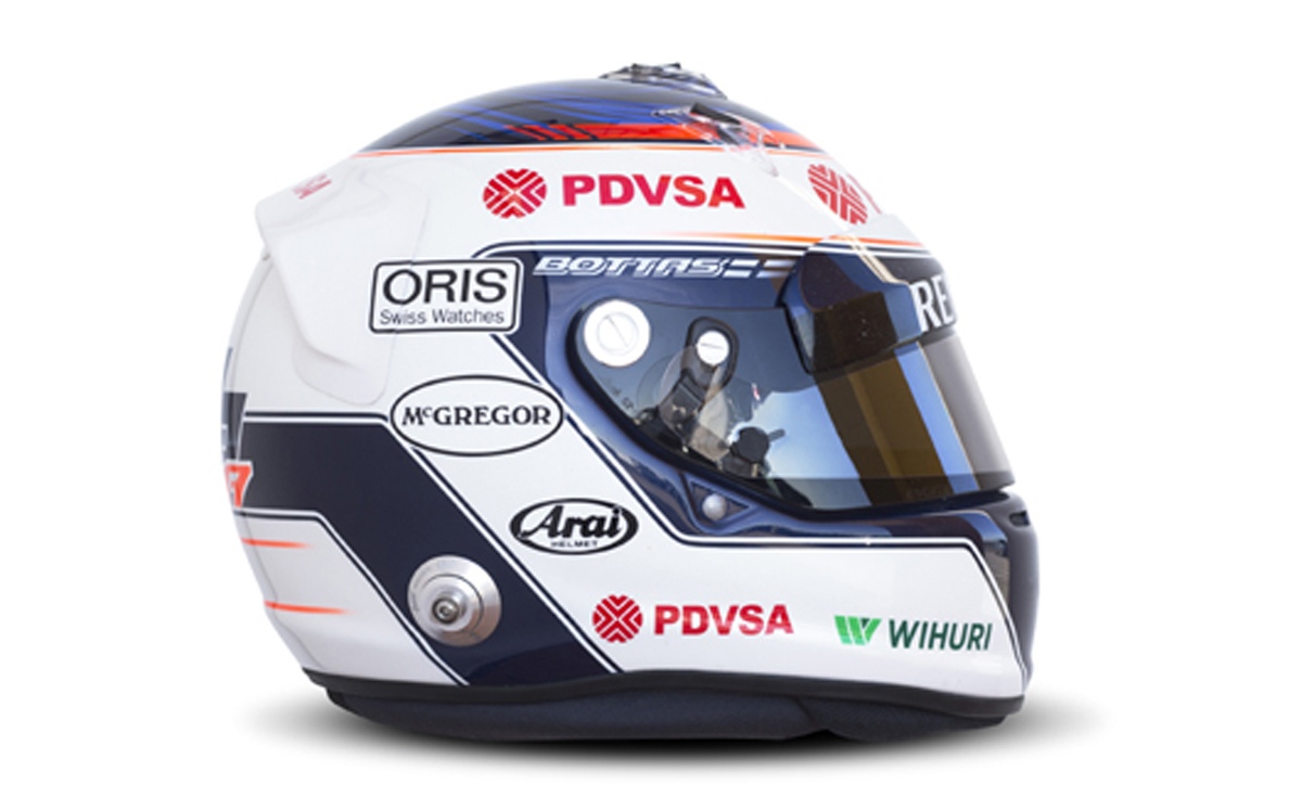 バルテリ・ボッタス ヘルメット （2013年） 【 F1-Gate .com 】