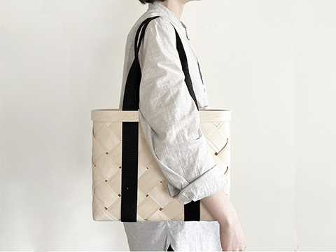 CINQ plus | 白樺のかごバッグ（S）