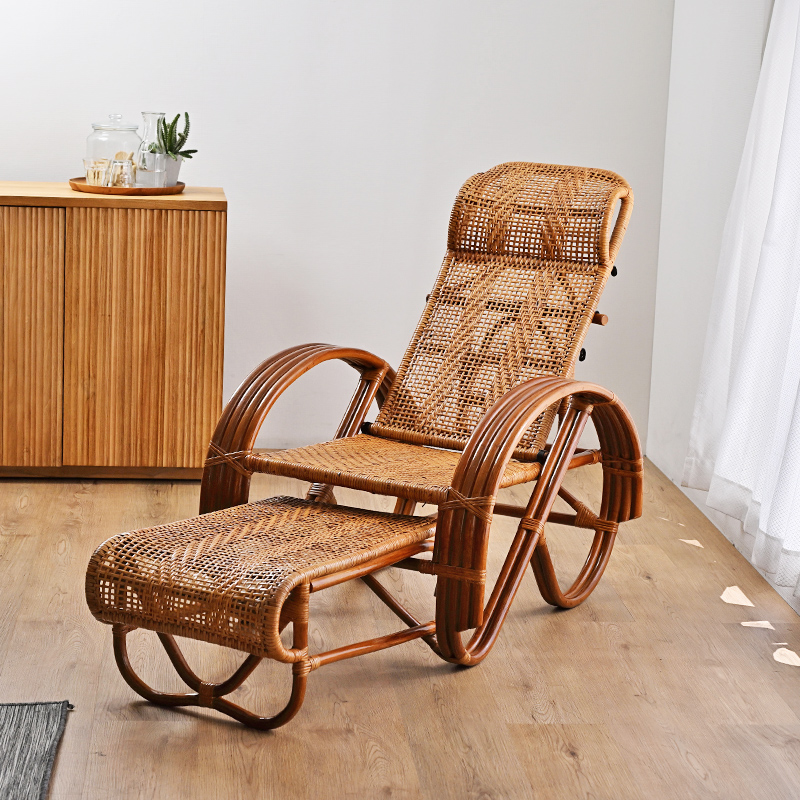 M707HR ラタン リクライニングチェア | 【SR-net】Sunflower Rattanの