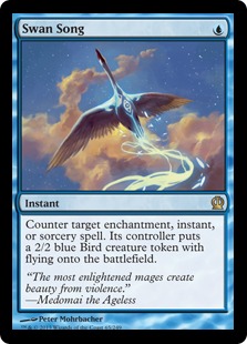 Foil】《白鳥の歌/Swan Song》[THS] 青R | 日本最大級 MTG通販サイト