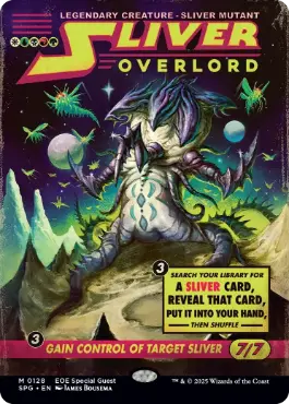 Foil】(128)□ショーケース□《スリヴァーの首領/Sliver Overlord