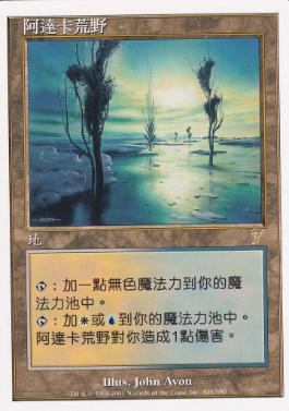 アダーカー荒原/Adarkar Wastes》[7ED] 土地R | 日本最大級 MTG通販