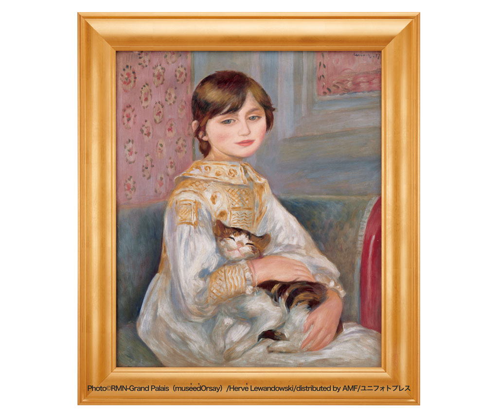 ルノワール『ジュリー・マネ（猫を抱く子ども）』彩美版®︎・シルク