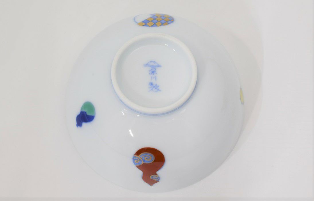 染錦ひょうたん古伊万里型飯碗 | 有田焼 深川製磁｜公式オンラインストア