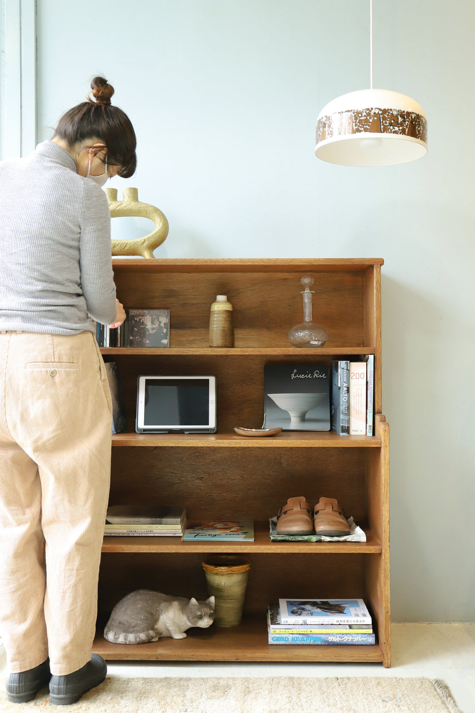 ジャパンヴィンテージ ブックシェルフ 本棚 レトロ 古道具/Retro