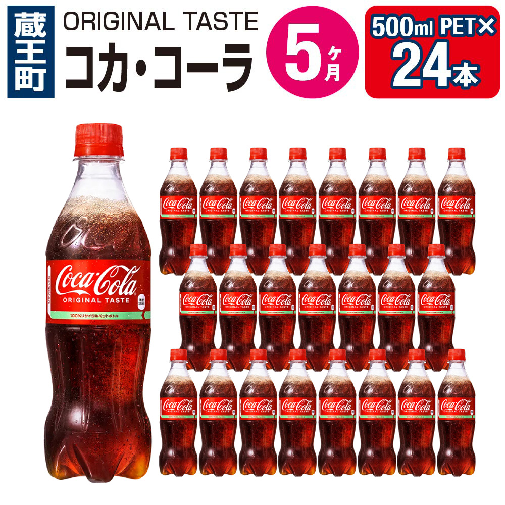 10ヶ月連続お届け】コカ・コーラ 500ml PET×24本 【04301-0034