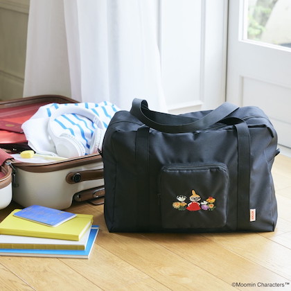 MOOMIN デイリーに使える! たためてBIGなボストンバッグ BOOK BLACK