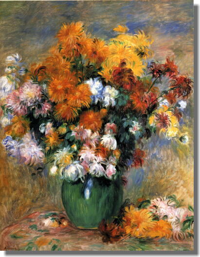 菊の花束 ルノワール 絵画販売