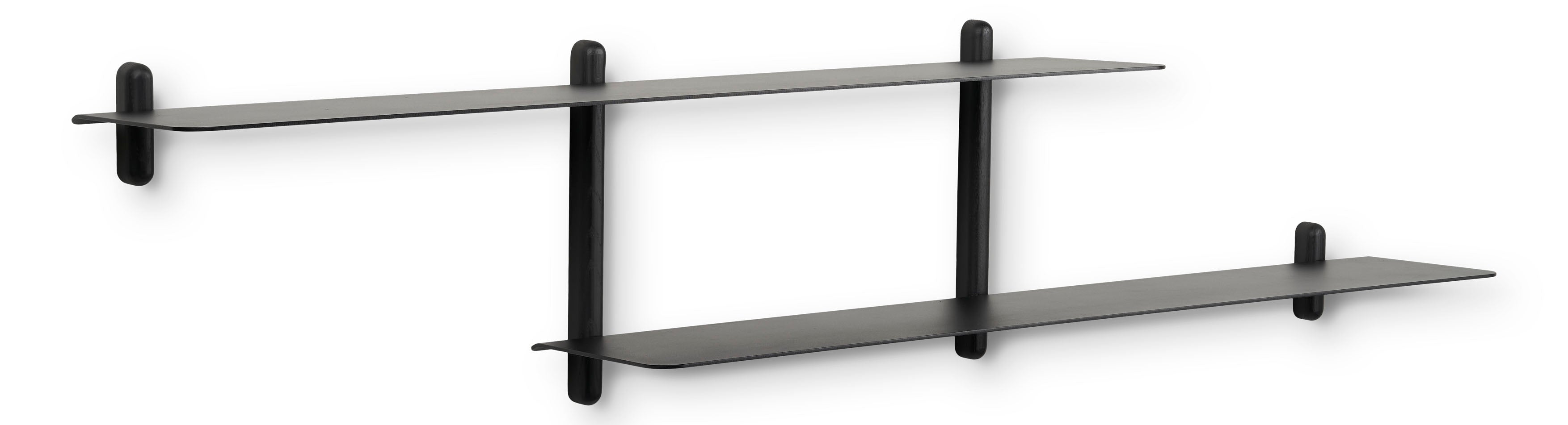 Nivo shelf H black ash/ black – Gejst Design