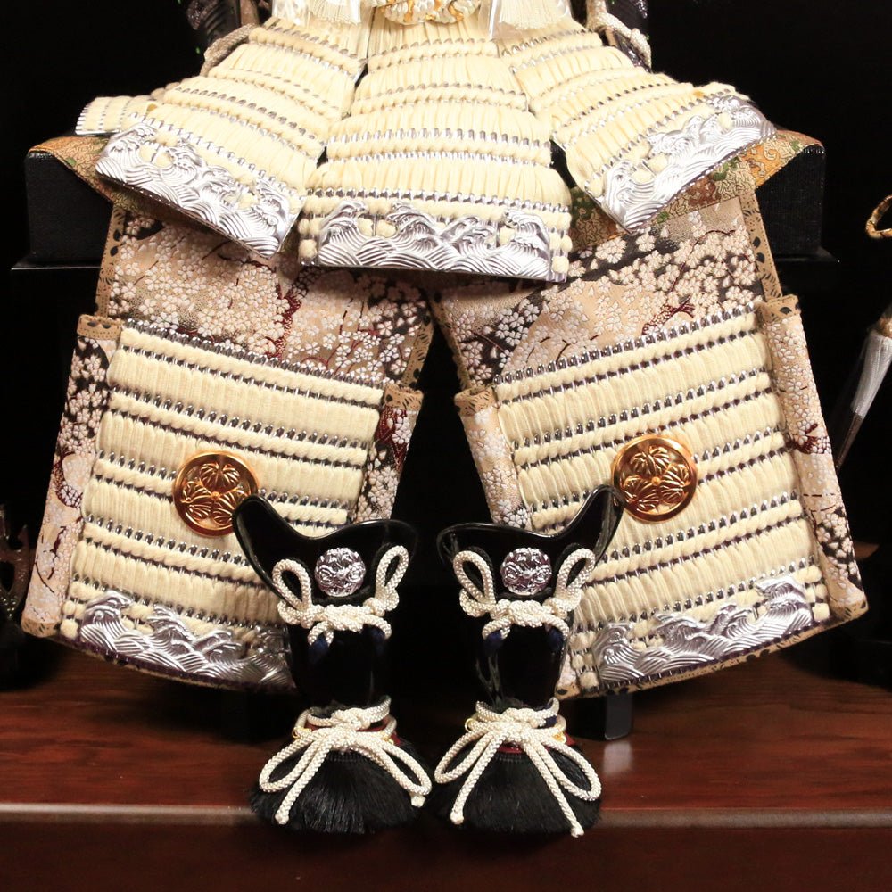 横幅85cm｜翠鳳作 12号鎧 武将 徳川家康 ｜白｜ご満悦！五月人形