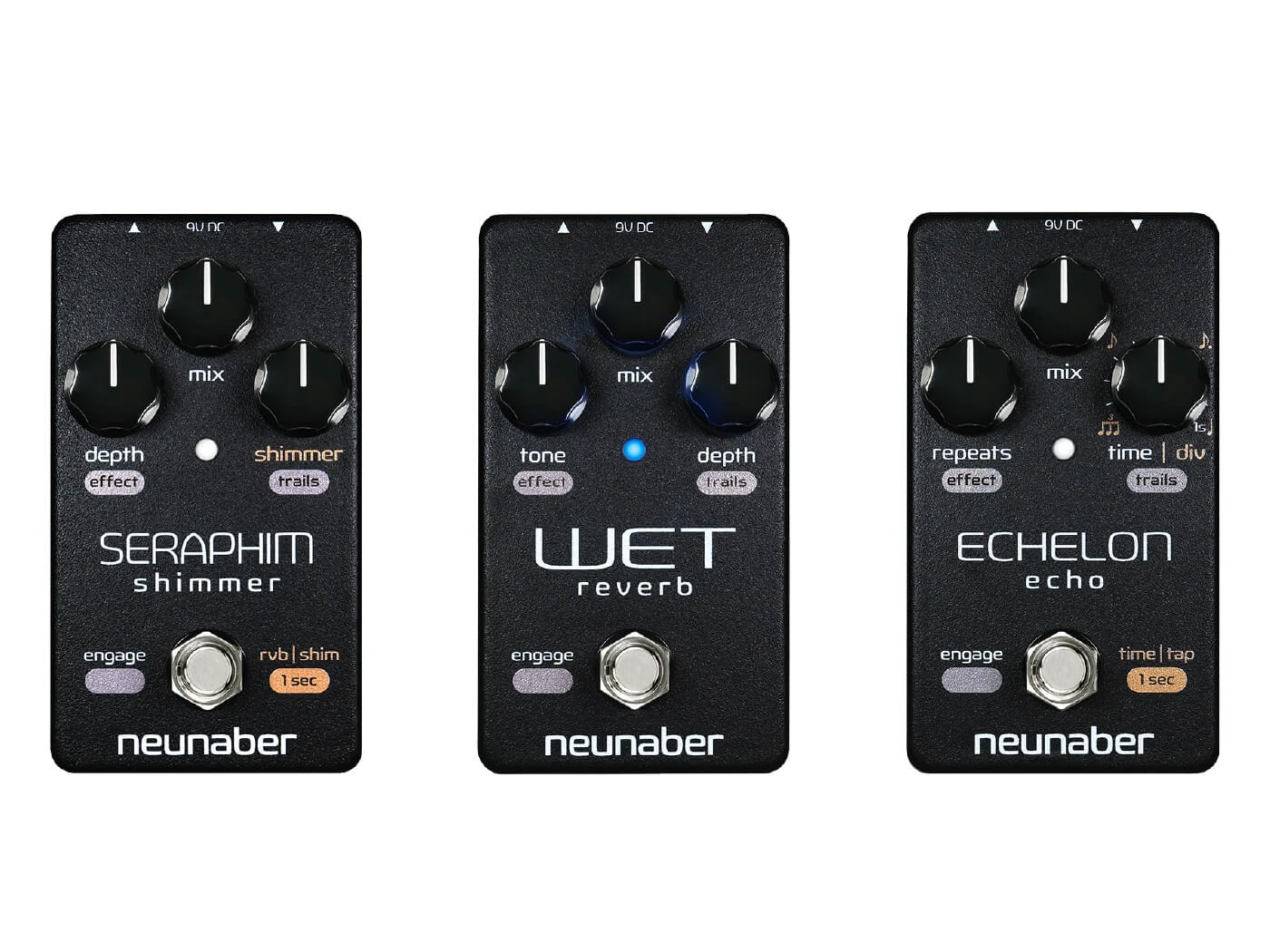 Neunaber reimagines its Wet Reverb, Seraphim Shimmer and Echelon Echo