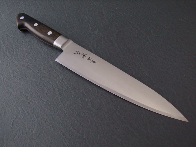 東京 杉本刃物 牛刀 240ミリ 炭素鋼 ツバ付き最上品 - 川口金物店