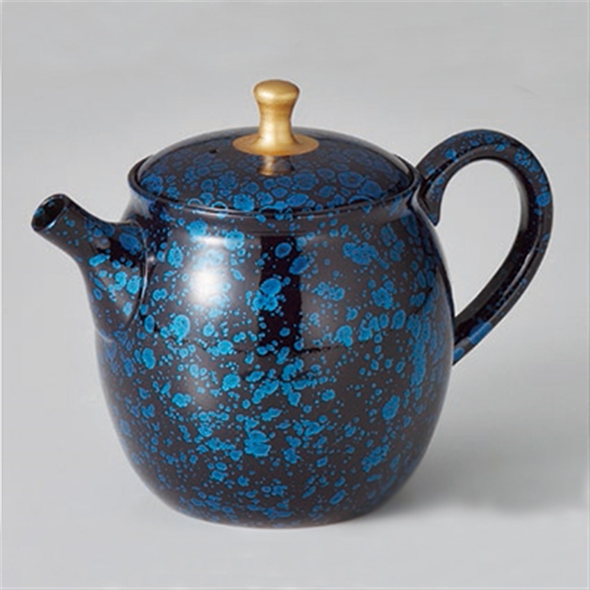 常滑焼 昭龍 ブルー天目長つぼポット: TORIYOSE | HANEDA Shopping