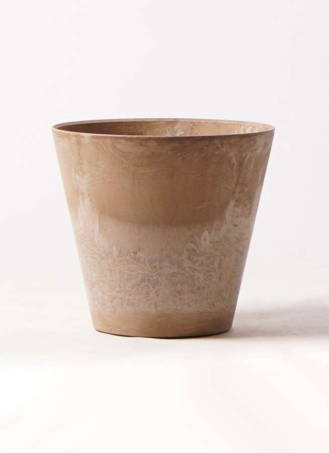 鉢カバー アートストーン ラウンド 8号鉢用 ベージュ #GREENPOT AS