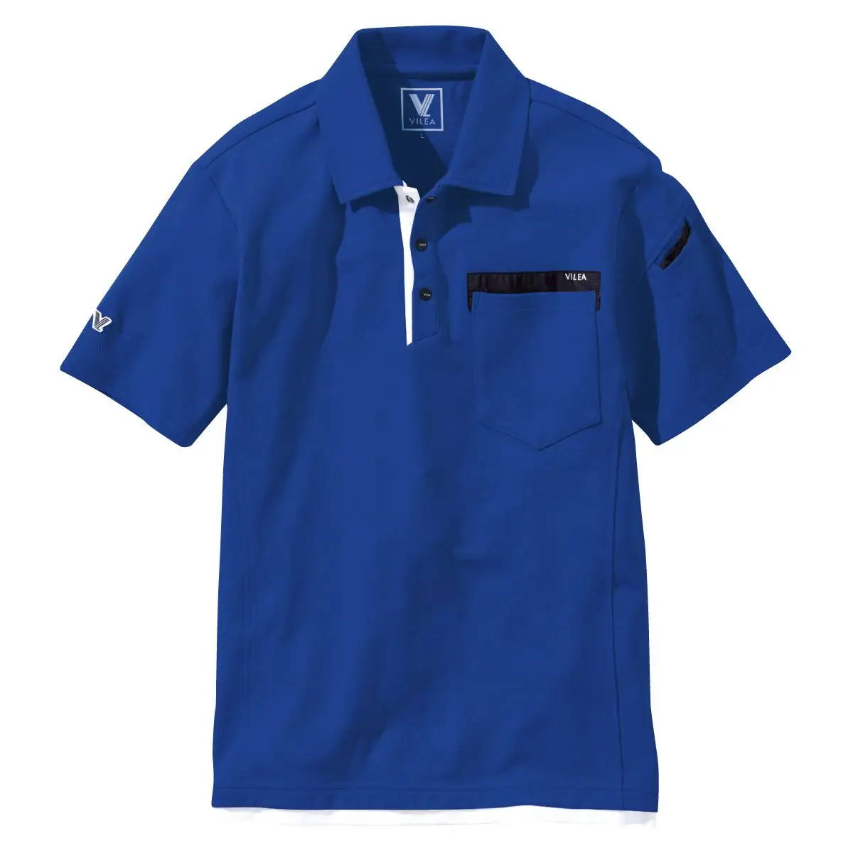 505半袖ポロシャツ - HOOH VILEA 作業着と電動ファン付き快適ウェアの