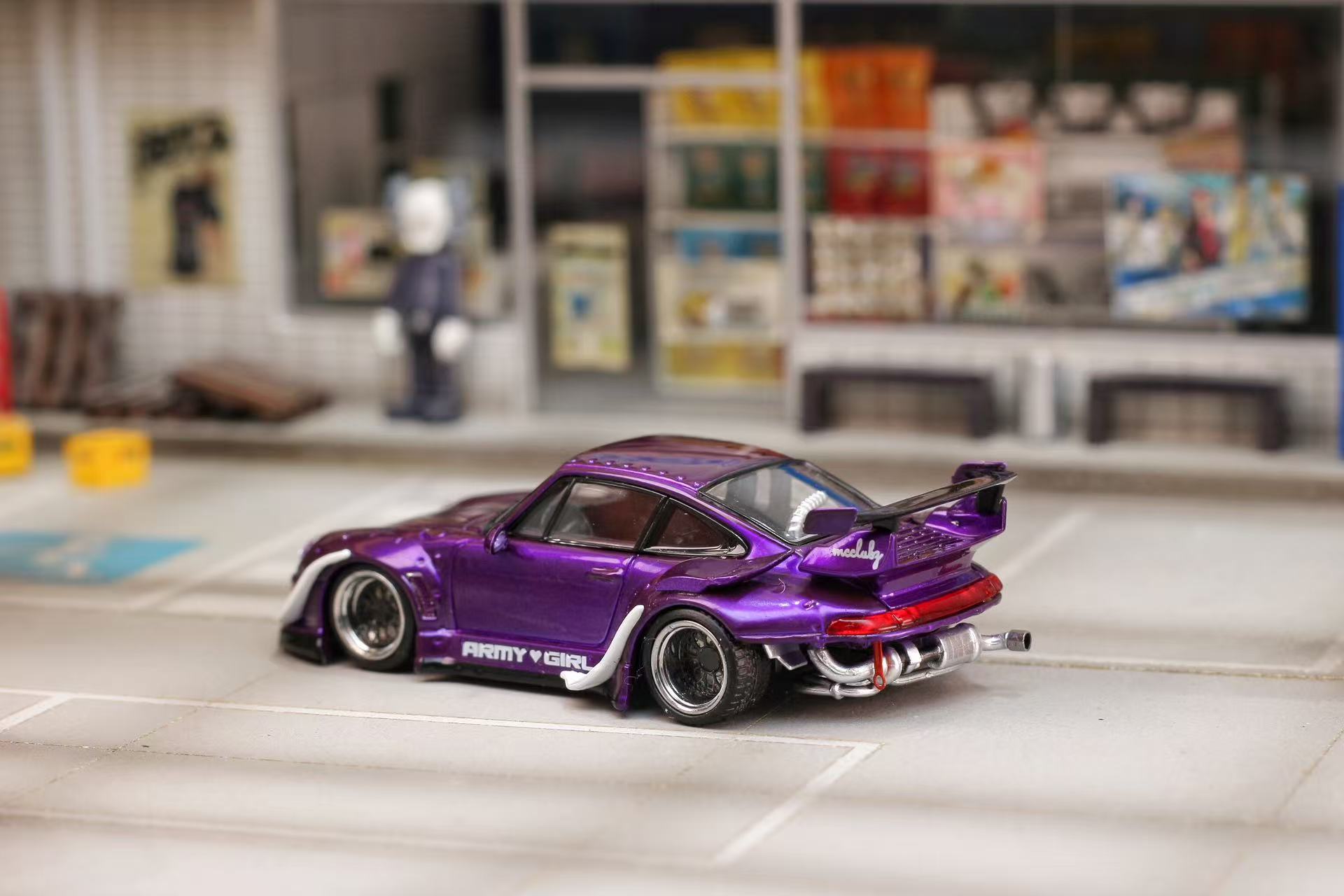 Preorder] Street Weapon 1:64 Porsche RWB 993 Purple – Horizon Diecast