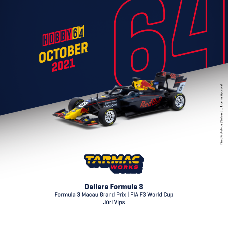 Tarmac Works 1:64 Dallara Formula 3 Formula 3 Macau Grand Prix FIA