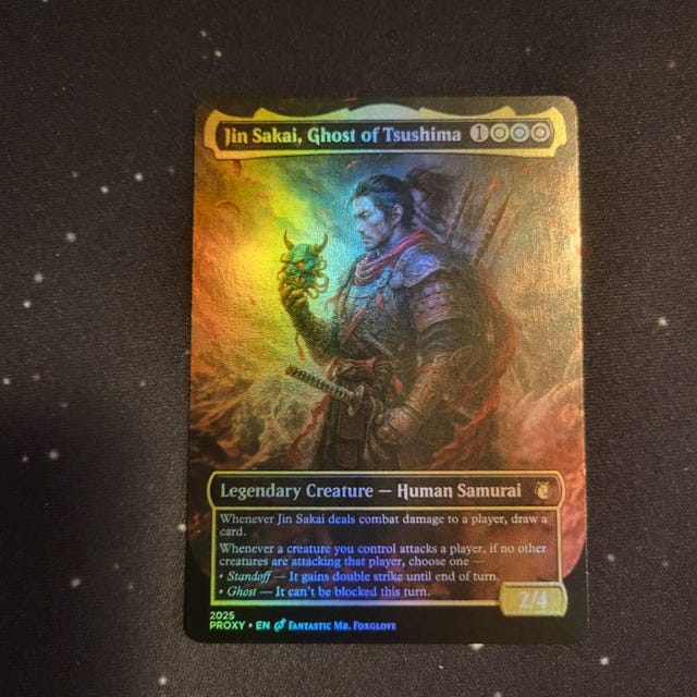 ジン・サカイ、ゴースト・オブ・ツシマ | プロキシカード - Etsy 日本