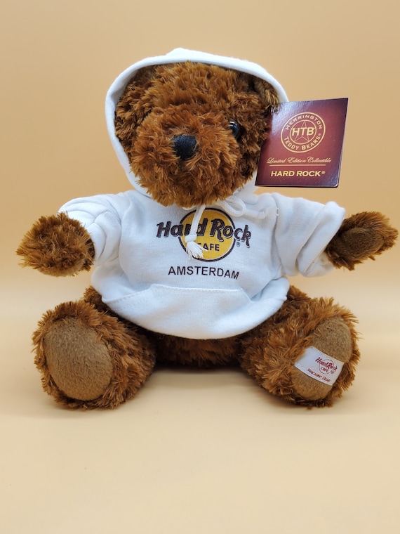 Hard Rock Cafe Amsterdam Plush Bear in Hoodie - Etsy