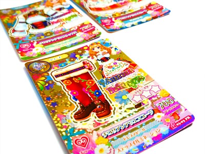 Aikatsu Cards Games AURORA FANTASY Dress PR / Tops, Bottom 3 Cards