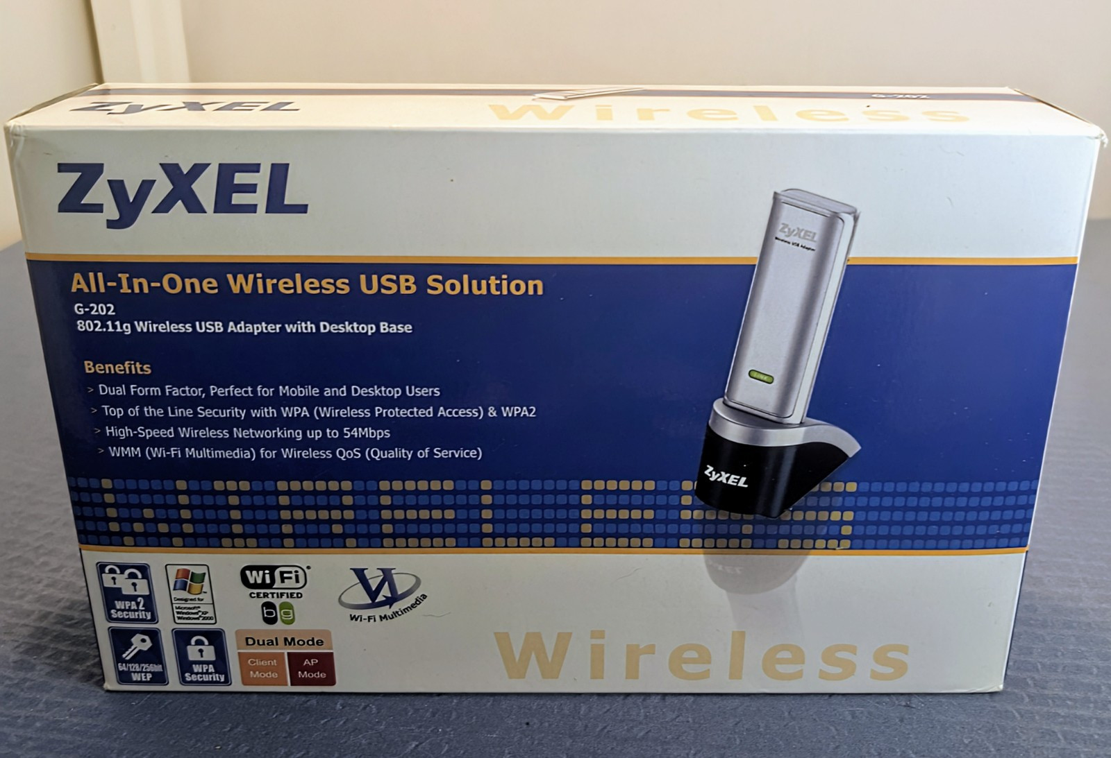 ZyXEL G-202 All-In-One Wireless USB ADAPTER With Dock | eBay