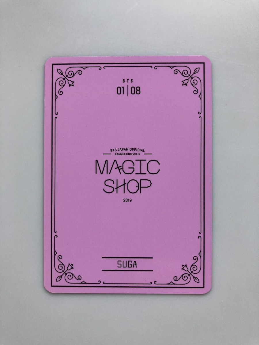 BTS】Suga 5th Muster Magic Shop Official Mini Photo Card Complete