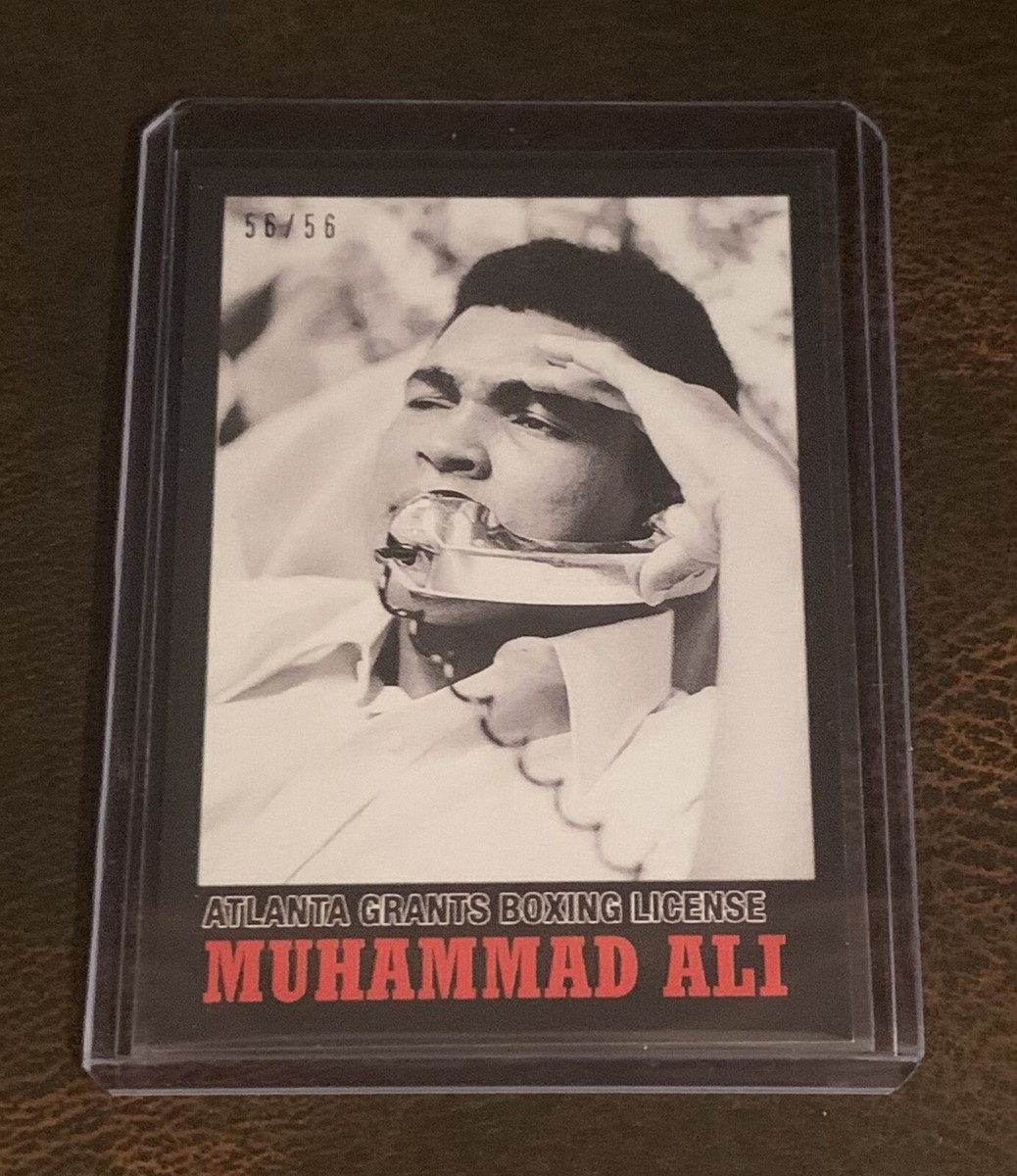 2021 TOPPS MUHAMMAD ALI #25 GRANTED BOXING LICENSE - 56/56 BLACK