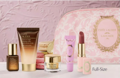 Estee Lauder x Laduree 6 Pcs Gift Set Re-Nutriv Ultimate Diamond