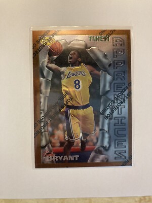1996-97 Topps Finest Kobe Bryant Apprentices Rookie Card #74 W