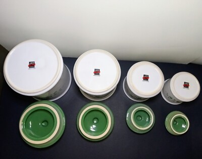 JAY IMPORT CALLAWAY CORNING COORDINATES CORELLE GREEN IVY CANISTER