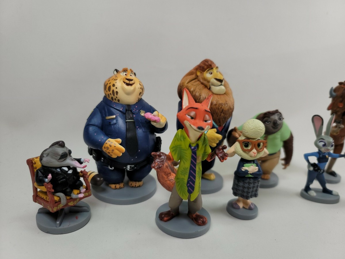 9x Disney Store Zootopia Deluxe Collectible Figures Judy