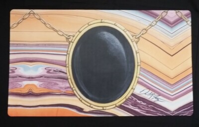 Mox Jet Playmat MTG Play Mat SIGNED by Dan Frazier OFFICIAL