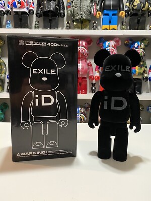 EXILE 400% Bearbrick Black Medicom Be@rbrick Very Rare Limited