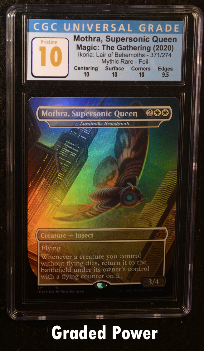 MTG Ikoria: Lair of Behemoths Mothra, Supersonic Queen CGC 10 Foil