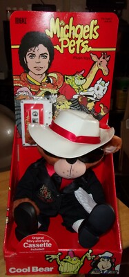 Vintage Rare 1987 Michael Jackson Michael's Pets Cool Bear w