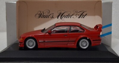 BMW M3 E36 GTR Street 1993 Red 1:43 Minichamps 430023382 EXTREMELY