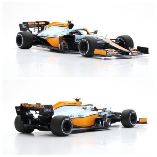 1/18 Mclaren F1 M12 MCL35L Daniel Ricciardo #3 Monaco GP 2021 by