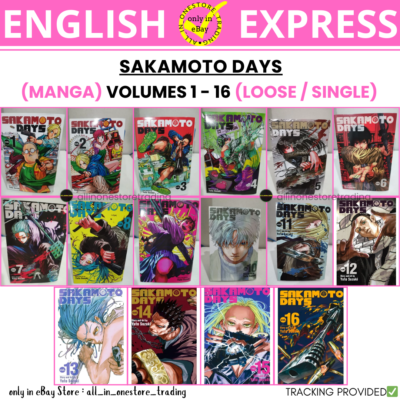 Sakamoto Days Manga English Version Volumes 1-16 Loose Set Single