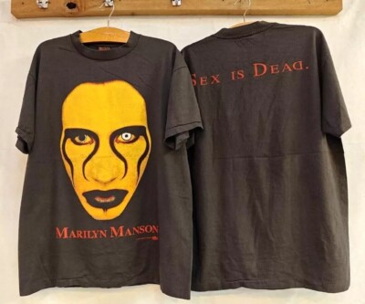 Vintage 90's Marilyn Manson Band Shirt, Reprint Gift For Men Women