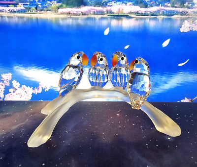 Swarovski Baby Love Birds Crystal Figurine - 199123 - Retired | eBay